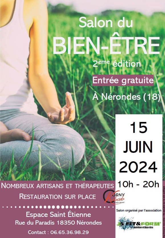 affiche salon du bien être à Nérondes