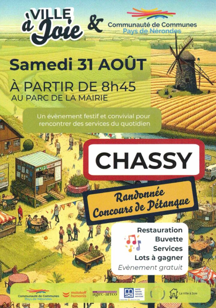 affiche ville à joie à Chassy