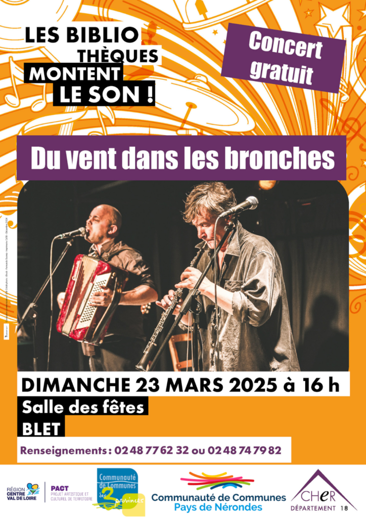 affiche concert du vent dans les bronches