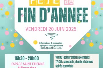 affiche de la fête de fin d'année de l'APEEPN