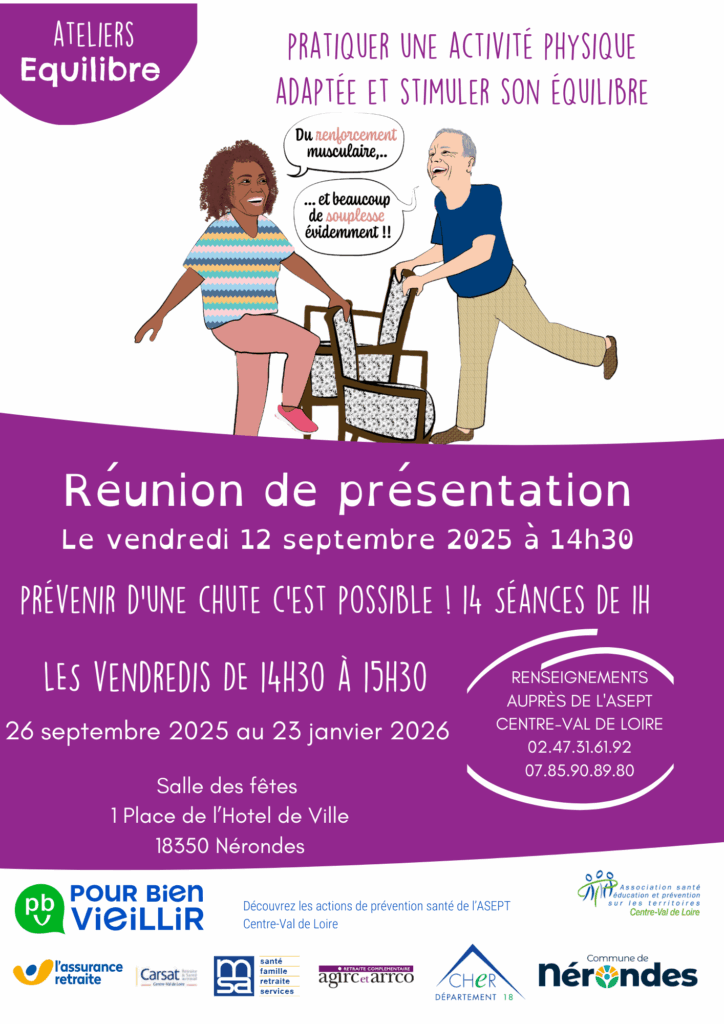 affiche Ateliers Équilibre