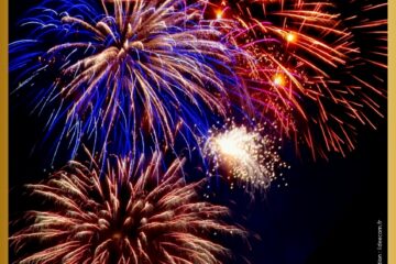 affiche feu d'artifice du comice de Baugy 2025