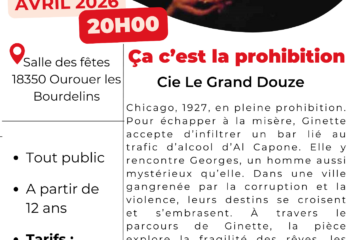 affiche spectacle "ça c'est la prohibition"