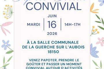 affiche un après-midi convivial à la guerche sur l'aubois