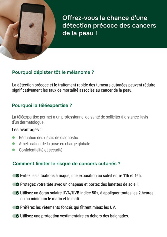 guide sur le dépistage du cancer de la peau.