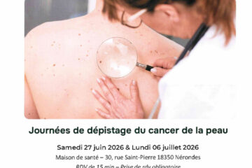 affiche dépistage du cancer de la peau