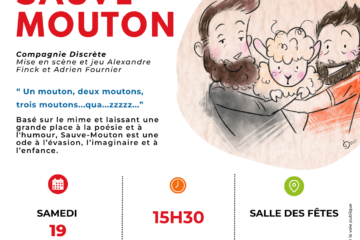 affiche théâtre sauve-mouton à Nérondes