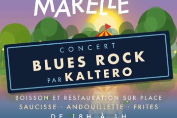 affiche guinguettes Marelle concert Blues Rock avec Kaltero
