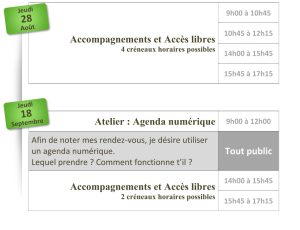 Planning de l’Espace Public Numérique de Baugy – Août-septembre 2025
